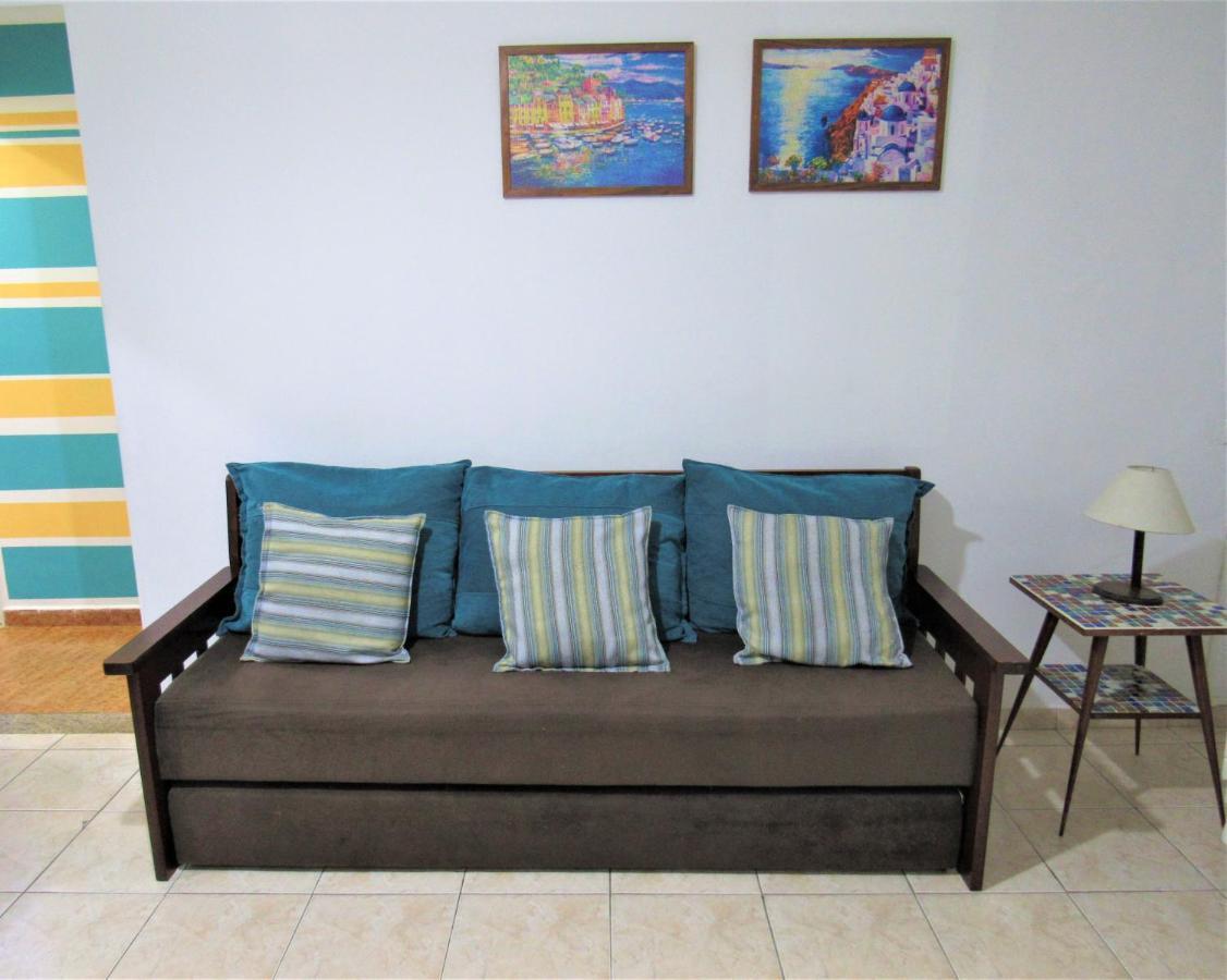 Apto pé na areia com vista para o mar e Wifi Praia Grande (Santos) Exterior foto