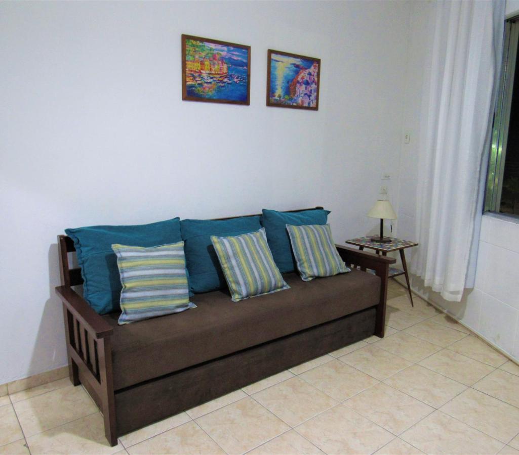Apto pé na areia com vista para o mar e Wifi Praia Grande (Santos) Exterior foto