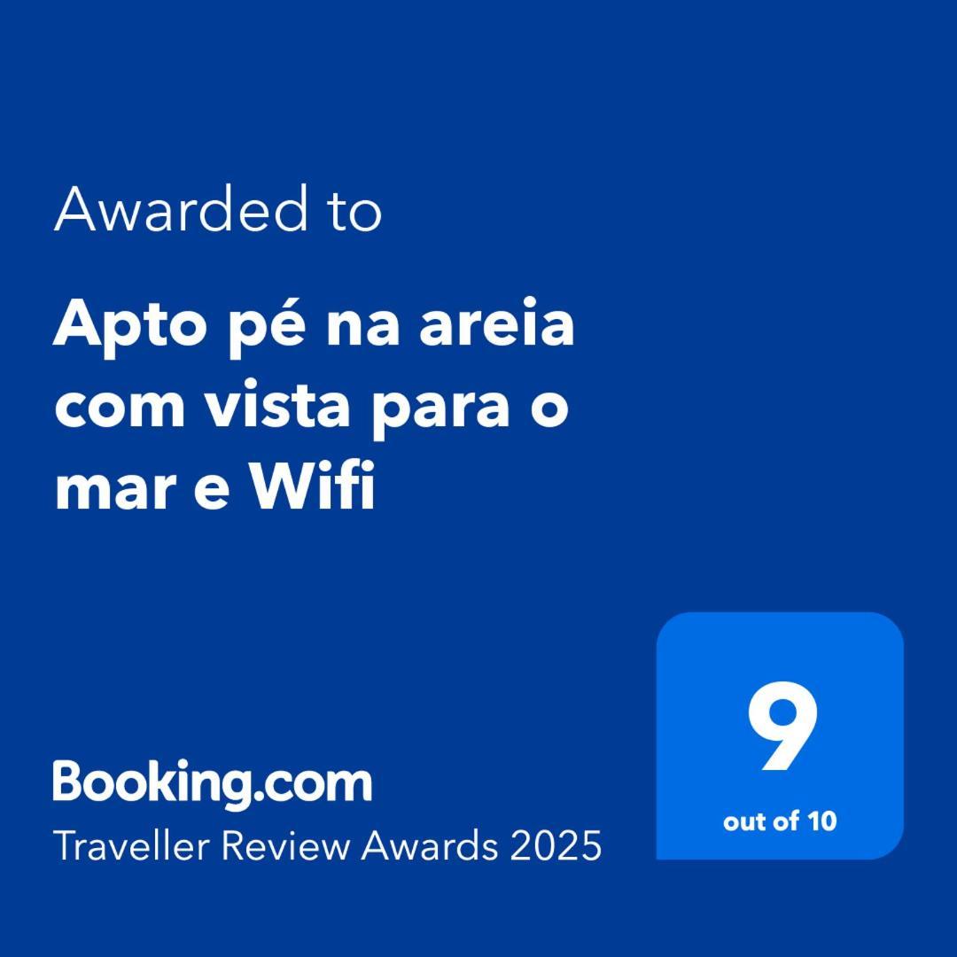 Apto pé na areia com vista para o mar e Wifi Praia Grande (Santos) Exterior foto